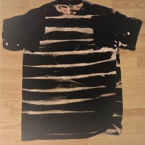 Folded tie dye shirt